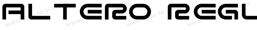 altero regular字体转换